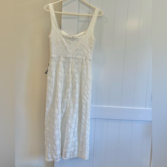 NWT ASTR THE LABEL White Lace Sheath Dress Medium - Picture 10 of 13